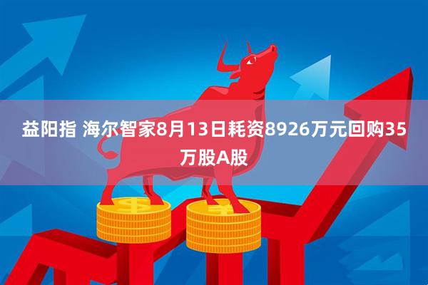 益阳指 海尔智家8月13日耗资8926万元回购35万股A股